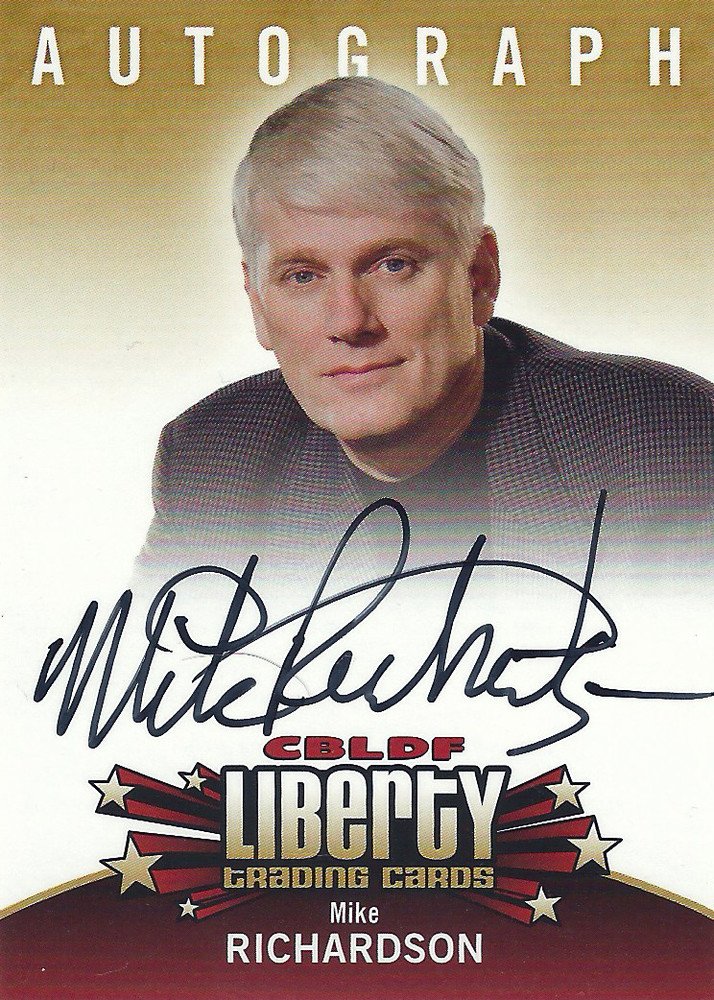 Cryptozoic CBLDF Liberty Trading Cards Autograph Card  Mike Richardson