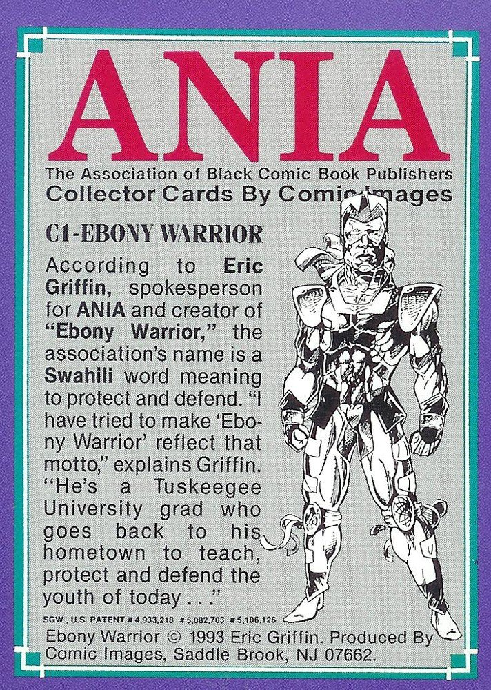 Comic Images Ania Chromium Card C1 Ebony Warrior