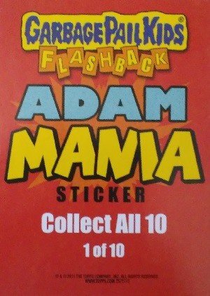 Topps Garbage Pail Kids - Flashback Series 3 Adam Mania Card 1 of 10 
