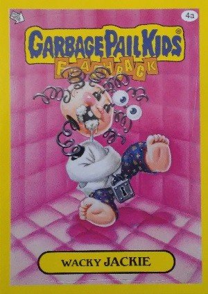 Topps Garbage Pail Kids - Flashback Series 3 Stickers 4a Wacky JACKIE