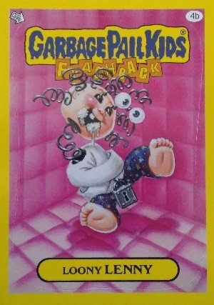 Topps Garbage Pail Kids - Flashback Series 3 Stickers 4b Loony LENNY