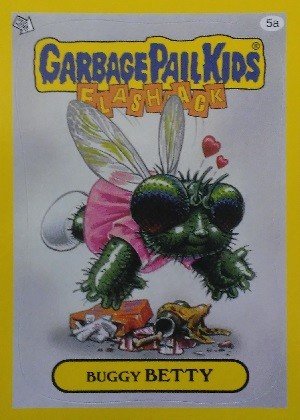 Topps Garbage Pail Kids - Flashback Series 3 Stickers 5a Buggy BETTY