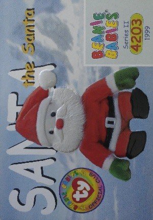 Ty / Cyrk Beanie Babies Series II Base Card 216 Santa the Santa