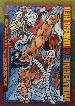 SkyBox Marvel Universe IV Base Card 177 Wolverine vs Omega Red