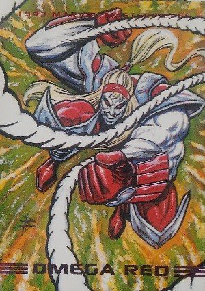 SkyBox Marvel Masterpieces Base Card 54 Omega Red