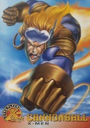 Fleer X-Men 1996 Fleer Base Card 4 Cannonball