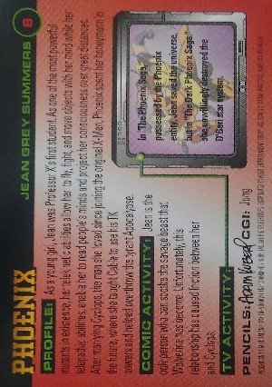 Fleer 1996 Fleer X-Men Base Card 8 Phoenix