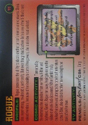 Fleer 1996 Fleer X-Men Base Card 11 Rogue