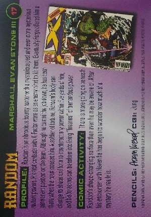 Fleer X-Men 1996 Fleer Base Card 17 Random