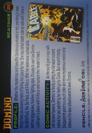Fleer X-Men 1996 Fleer Base Card 22 Domino