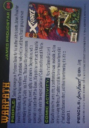 Fleer X-Men 1996 Fleer Base Card 24 Warpath
