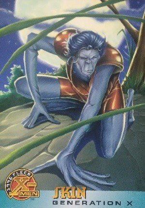 Fleer X-Men 1996 Fleer Base Card 36 Skin
