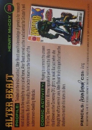 Fleer 1996 Fleer X-Men Base Card 39 Alter Beast