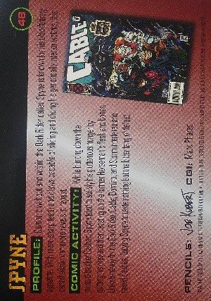 Fleer X-Men 1996 Fleer Base Card 48 Spyne