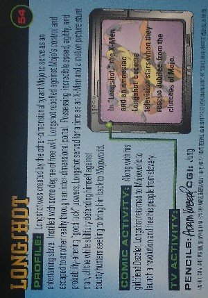 Fleer X-Men 1996 Fleer Base Card 54 Longshot