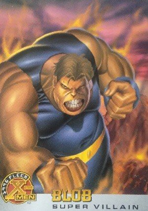 Fleer X-Men 1996 Fleer Base Card 61 Blob