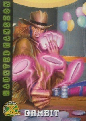 Fleer X-Men 1996 Fleer Base Card 93 Gambit as The Cajun Cowboy