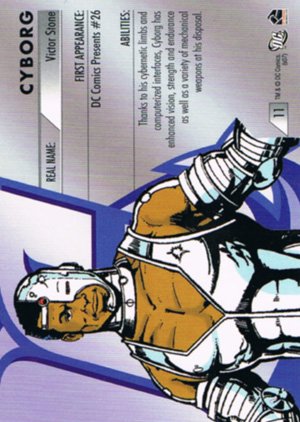Rittenhouse Archives DC Legacy Gold Parallel Card 11 Cyborg