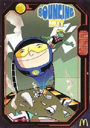 McDonald's Legion of Super Heroes Base Card 8 Bouncing Boy
