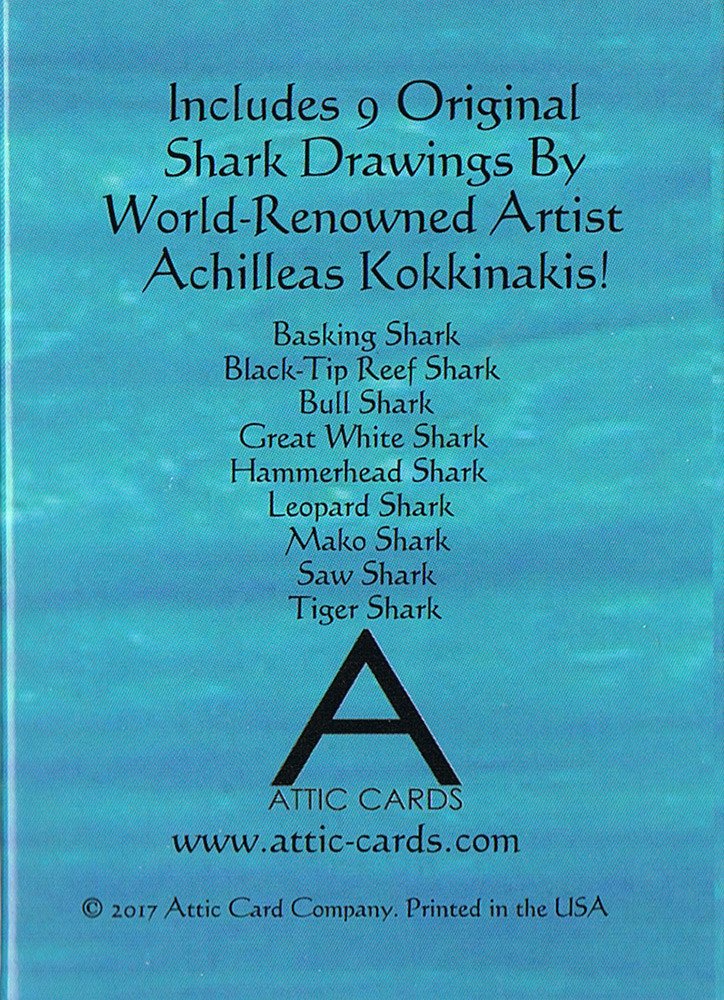 Attic Cards Sharks!   Empty Mako Shark Box