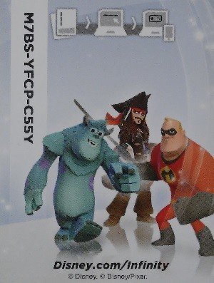 SkyBox Disney Infinity 1.0 Play Sets Card  Starter (Jack Sparrow/Mr. Incredible/Sully)