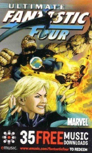 Marvel Comics Marvel/Emusic Base Card  Ultimate Fantastic Four #39