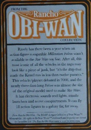 Little Debbie Rancho Obi-Wan Base Card 10 Millennium Falcon
