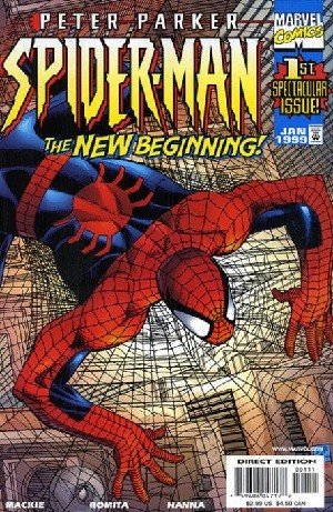 Marvel Comics Johnny Lightning Die-Cast Cars Series 3 Base Card  Peter Parker: Spider-Man #1 ('68 Chevy Chevelle)