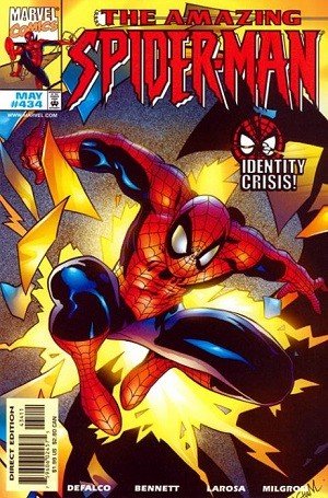 Marvel Comics Johnny Lightning Die-Cast Cars Series 1 Base Card  Amazing Spider-Man #434 ('74 Dodge Monaco)