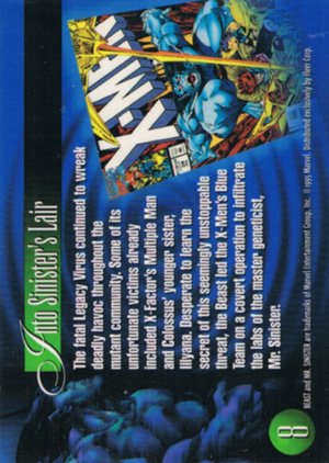 Fleer Marvel Annual Flair '95 Base Card 8 Beast
