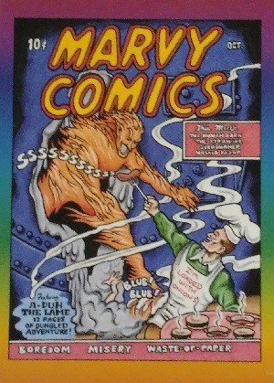 Active Marketing Defective Comics Base Card 5 Marvy Comics Oct.