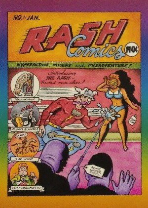 Active Marketing Defective Comics Base Card 6 Rash Comics No. 1