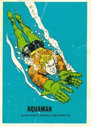 Wonder Bread DC Heroes/Warner Bros DC Heroes Card  Aquaman