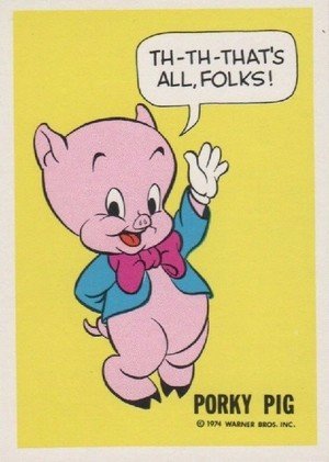 Wonder Bread DC Heroes/Warner Bros Warner Bros Character Card  Porky Pig