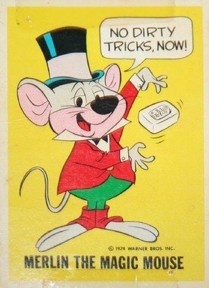 Wonder Bread DC Heroes/Warner Bros Warner Bros Character Card  Merlin the Magic Mouse