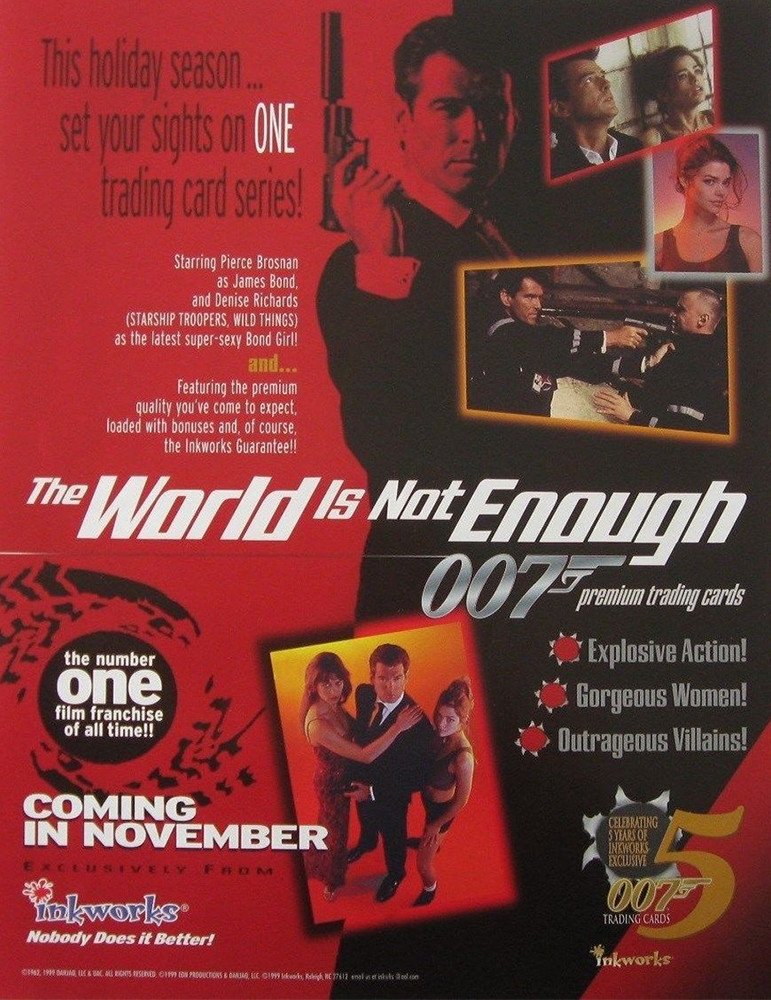 Inkworks James Bond: The World Is Not Enough   Dealer Sell Sheet