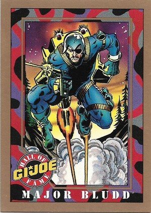 Impel G.I. Joe: Gold Border Hall of Fame Base Card 17 Major Bludd