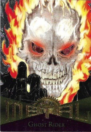 Fleer Marvel Metal Silver Flasher Card 59 Ghost Rider