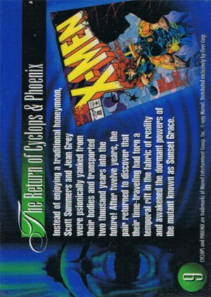 Fleer Marvel Annual Flair '95 Base Card 9 Cyclops