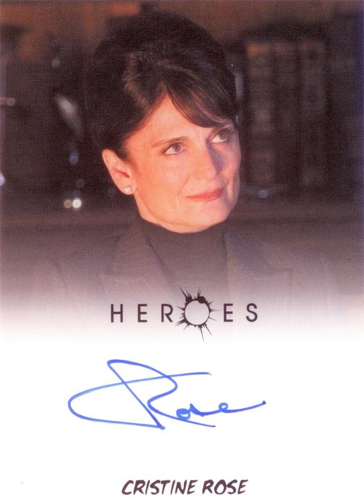 Rittenhouse Archives Heroes Archives Autograph Card  Cristine Rose as Angela Petrelli