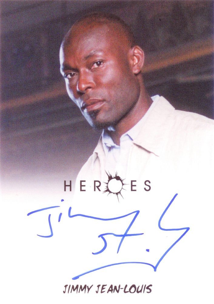 Rittenhouse Archives Heroes Archives Autograph Card  Jimmy Jean-Louis as The Haitian