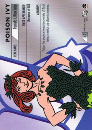 Rittenhouse Archives DC Legacy Gold Parallel Card 45 Poison Ivy