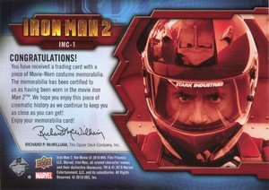 Upper Deck Iron Man 2 Memorabilia Card IMC-1 Tony Stark 