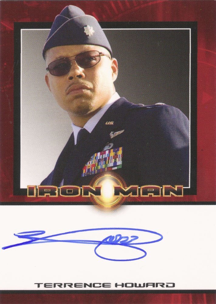 Rittenhouse Archives Iron Man Movie Cards Autograph Card  Terrence Howard as James Rhodes