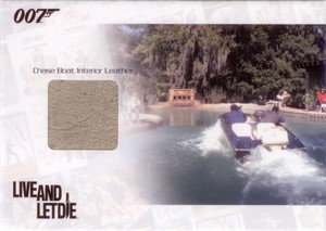 Rittenhouse Archives James Bond: Heroes and Villains Relic Card JBR7 Chase Boat Interior Leather from Live And Let Die