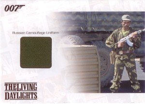 Rittenhouse Archives James Bond: Mission Logs Relic Card JBR25 Russian Camouflage Uniform in The Living Daylights