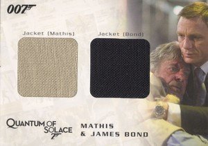 Rittenhouse Archives James Bond Archives Relic Card QC10 Mathis' Jacket & James Bond's Jacket - Dual Costume (725)