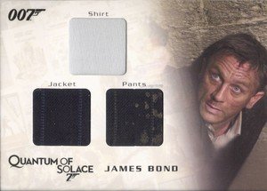 Rittenhouse Archives James Bond Archives Relic Card QC12 James Bond's Shirt, Jacket & Pants - Triple Costume (675)
