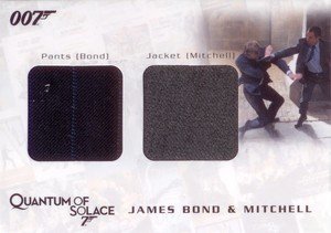 Rittenhouse Archives James Bond Archives Relic Card QC15 James Bond's Pants & Mitchell's Jacket - Dual Costume (850)