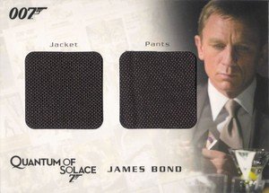 Rittenhouse Archives James Bond Archives Relic Card QC17 James Bond's Jacket & Pants - Dual Costume (775)